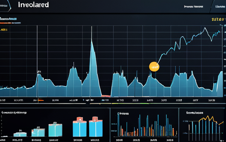 **AI-powered investment dashboard**: A futuristic, visually appealing dashboard showcasing real-time data analysis with charts and graphs. Highlight AI's ability to identify market trends and opportunities. The image should convey innovation and data-driven decision-making in the financial sector. Incorporate Swedish Krona symbols and relevant stock market tickers from the Swedish stock exchange.